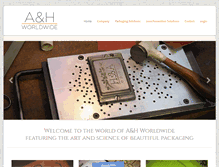 Tablet Screenshot of aandhworldwide.com